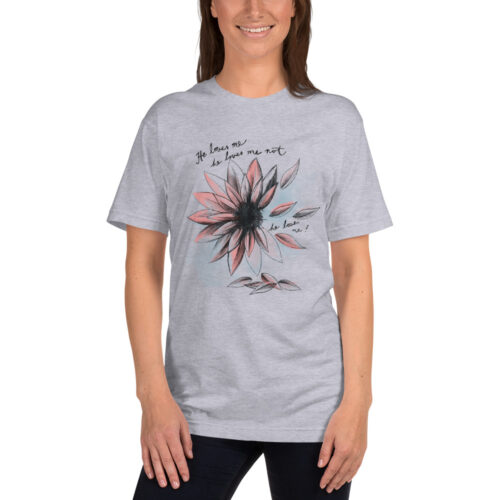 Flower Sketch Petals T-shirt - Image 2