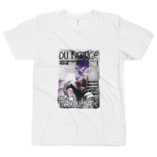 Woman Mask Feathers T-shirt - Image 3
