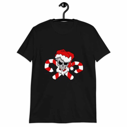 Christmas Skull Unisex T-Shirt - Image 2