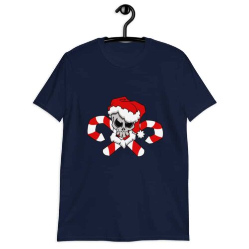Christmas Skull Unisex T-Shirt - Image 3