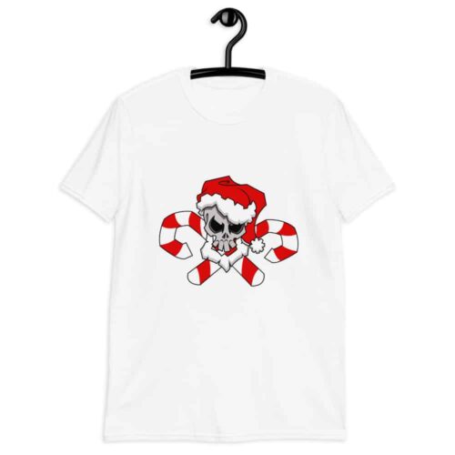 Christmas Skull Unisex T-Shirt - Image 4