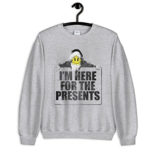 Christmas Smiley Face Emoji Unisex Sweatshirt