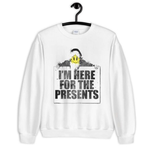 Christmas Smiley Face Emoji Unisex Sweatshirt - Image 2