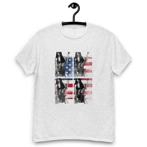 Sexy Lady Electric Guitar USA T-shirt - Image 2