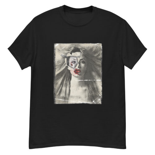 Zombie Paper Female Portrait T-shirt