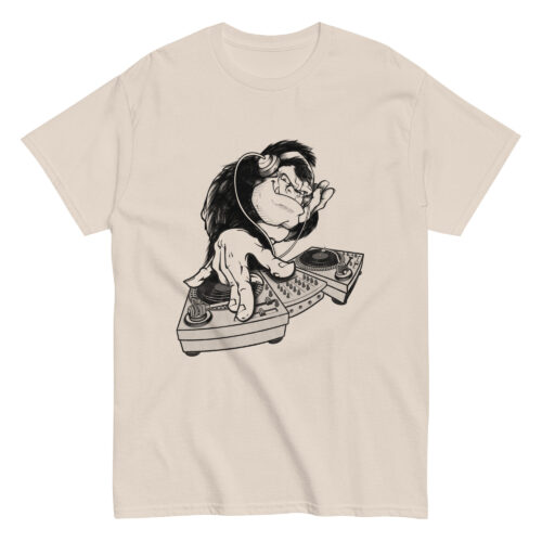 Monkey Animal Music Dj T-shirt - Image 2