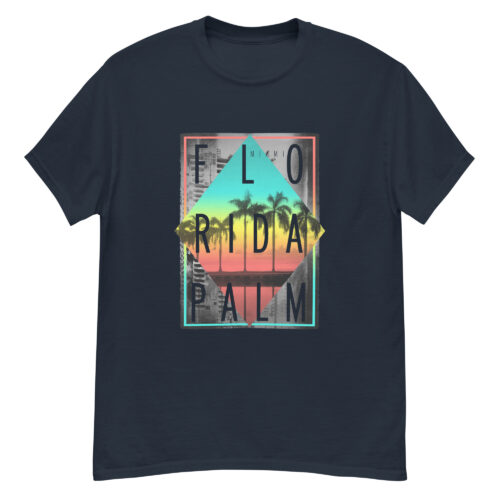Florida Miami Sunset Palm T-shirt - Image 3