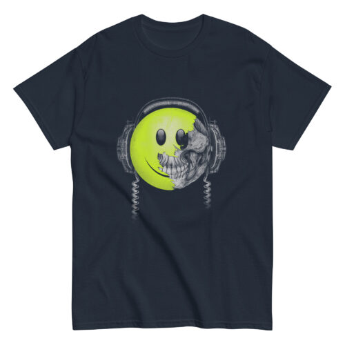 Emoji Headphones Skull T-shirt - Image 2