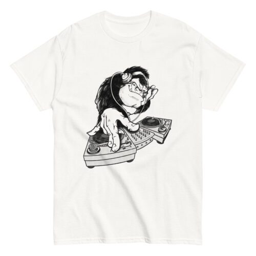 Monkey Animal Music Dj T-shirt - Image 3
