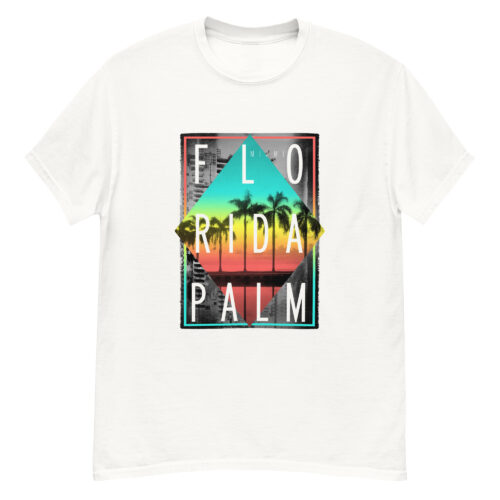 Florida Miami Sunset Palm T-shirt