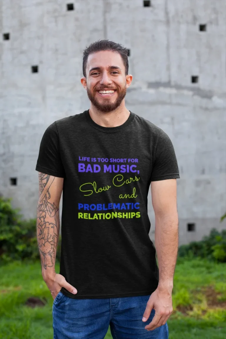 fanteeshirt-happy-customers-man-with-tshirt-life-is-too-short-for