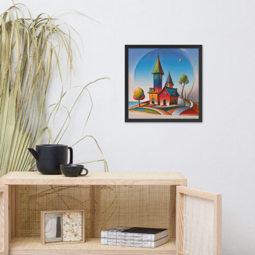 Make a statement in any room with this framed poster printed on high-quality paper, with a partly glossy, partly matte finish.