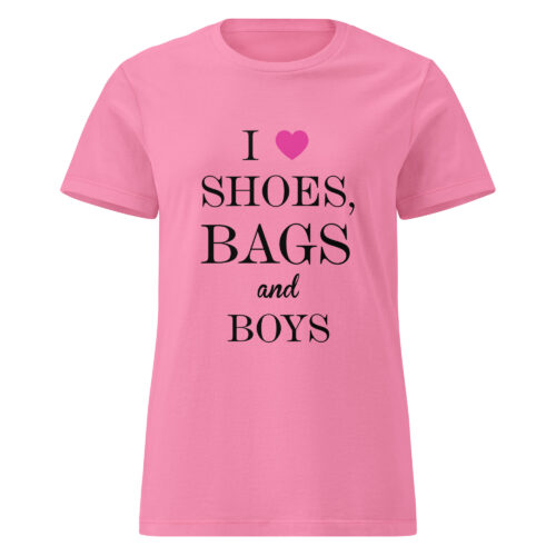 I Love Shoes, Bags And Boys T-shirt - Image 2