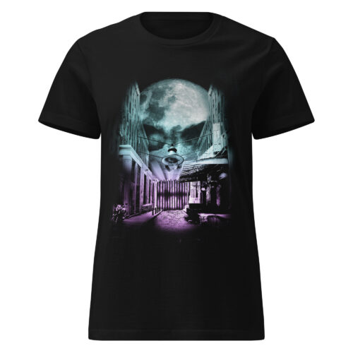 Moon Skull City Alley T-shirt - Image 2