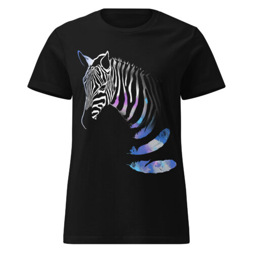 Zebra Animal Stripes Feathers T-shirt