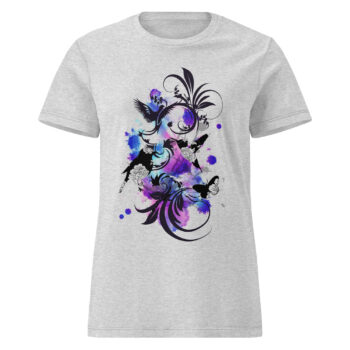 Birds Flowers Leaves T-shirt