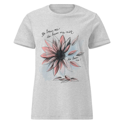 Flower Sketch Petals T-shirt - Image 2