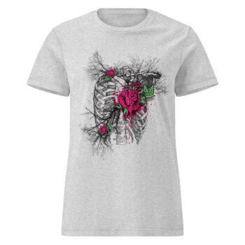 Rose Skeleton Branches Torso T-shirt