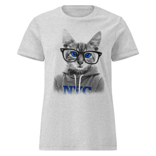 Cat With Glasses T-shirt - Image 2