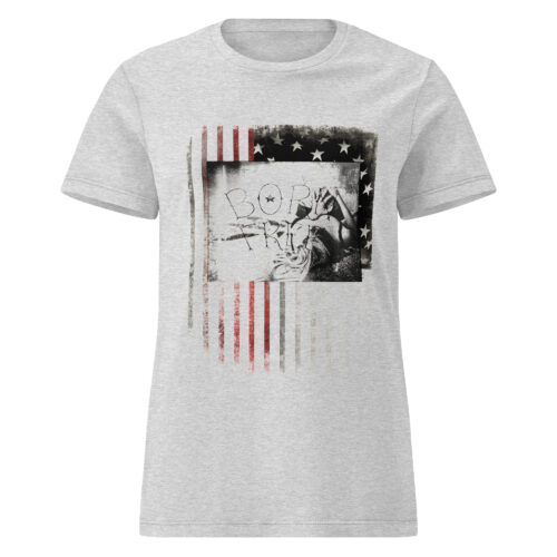 Free American Flag Woman T-shirt - Image 2