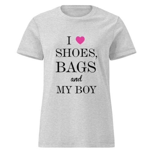 I Love Shoes, Bags And My Boy T-shirt - Image 3