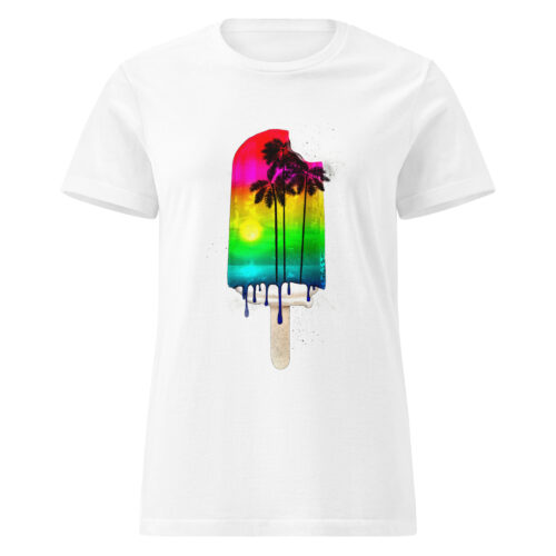 Rainbow Popsicle Beach T-shirt - Image 3