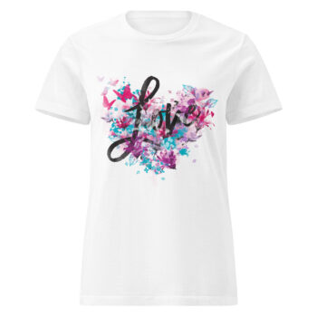 Love Floral Heart T-shirt