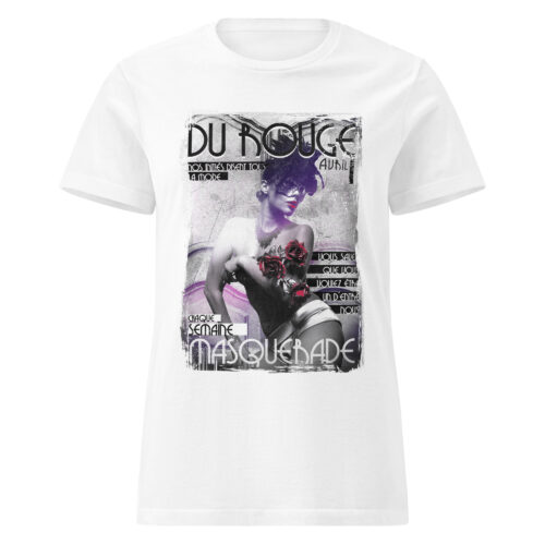 Woman Mask Feathers T-shirt